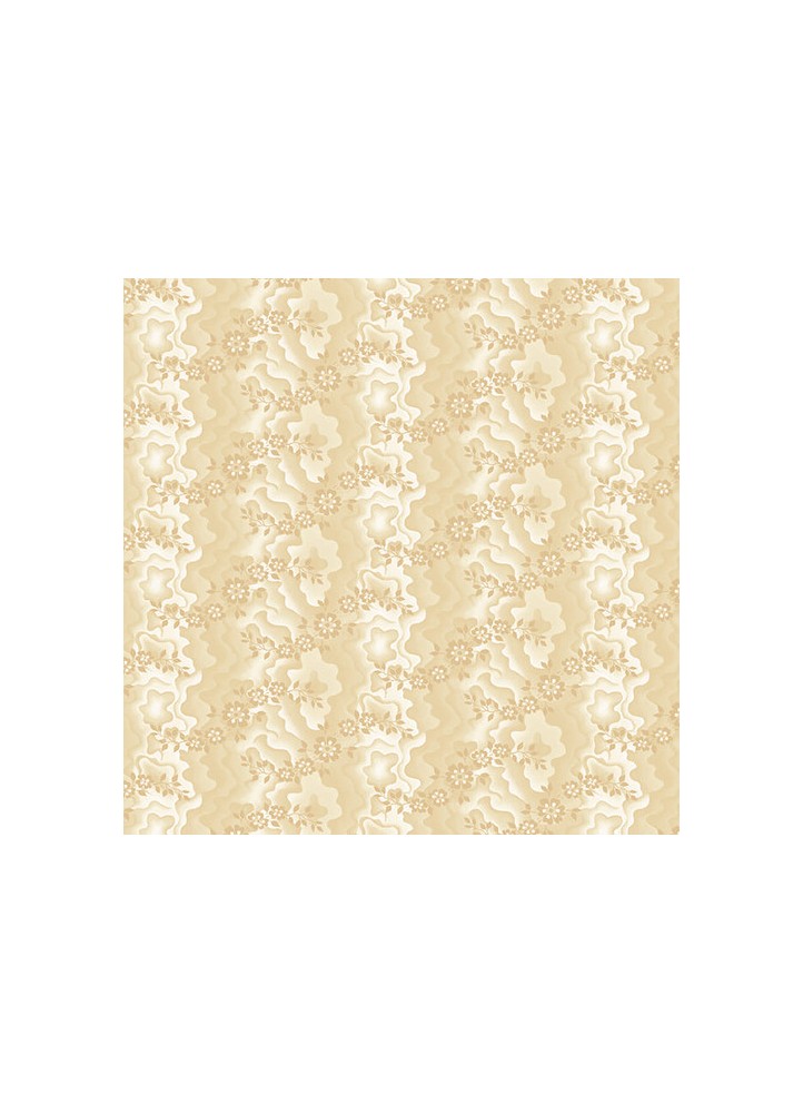 Bucklebury Chintz - cream - moire trails