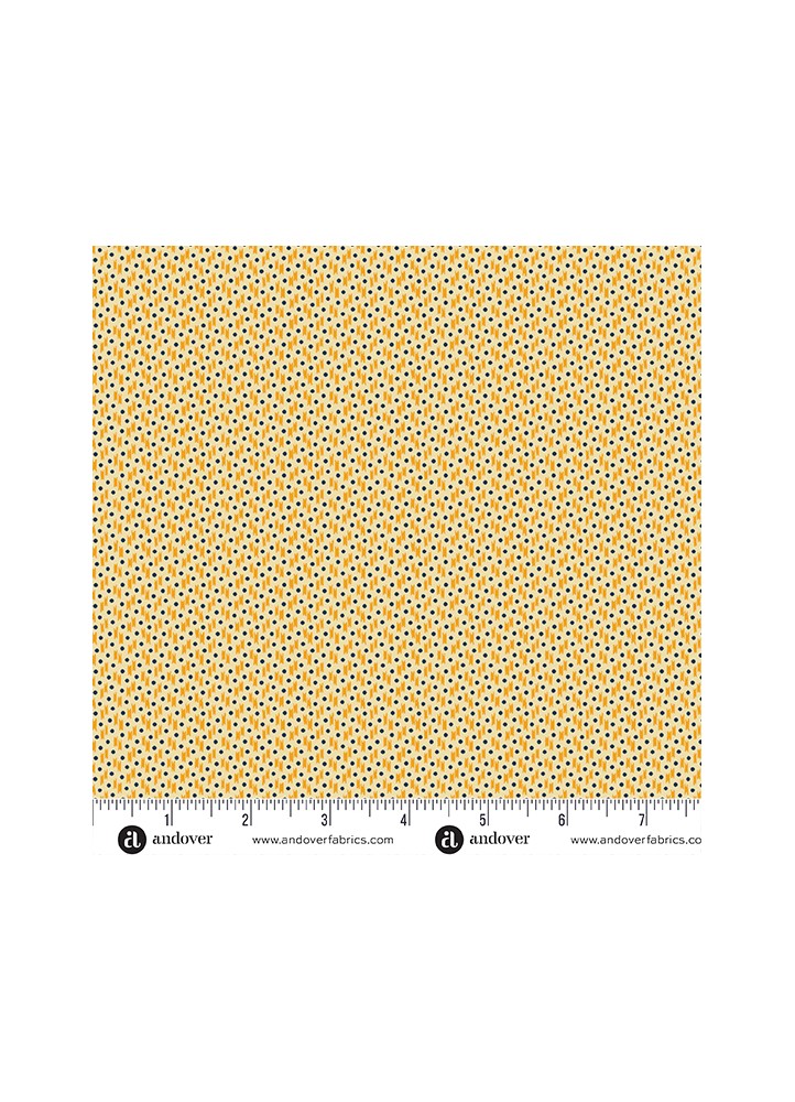 Cheddar II - Cream Ikat dot