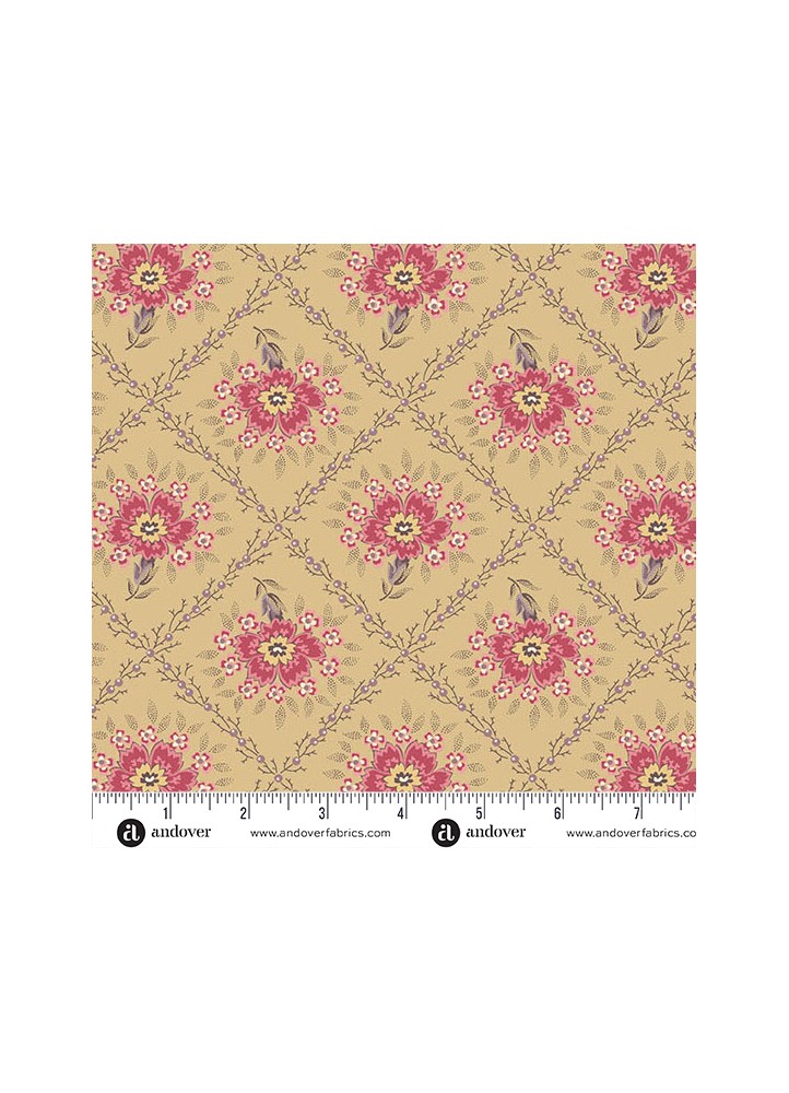 1591R-Wildflower cottage-Treillis de renoncule
