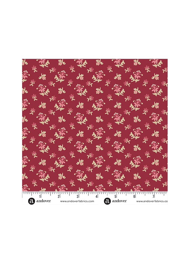1593R-Wildflower cottage-Jardin de dispersion cramoisi