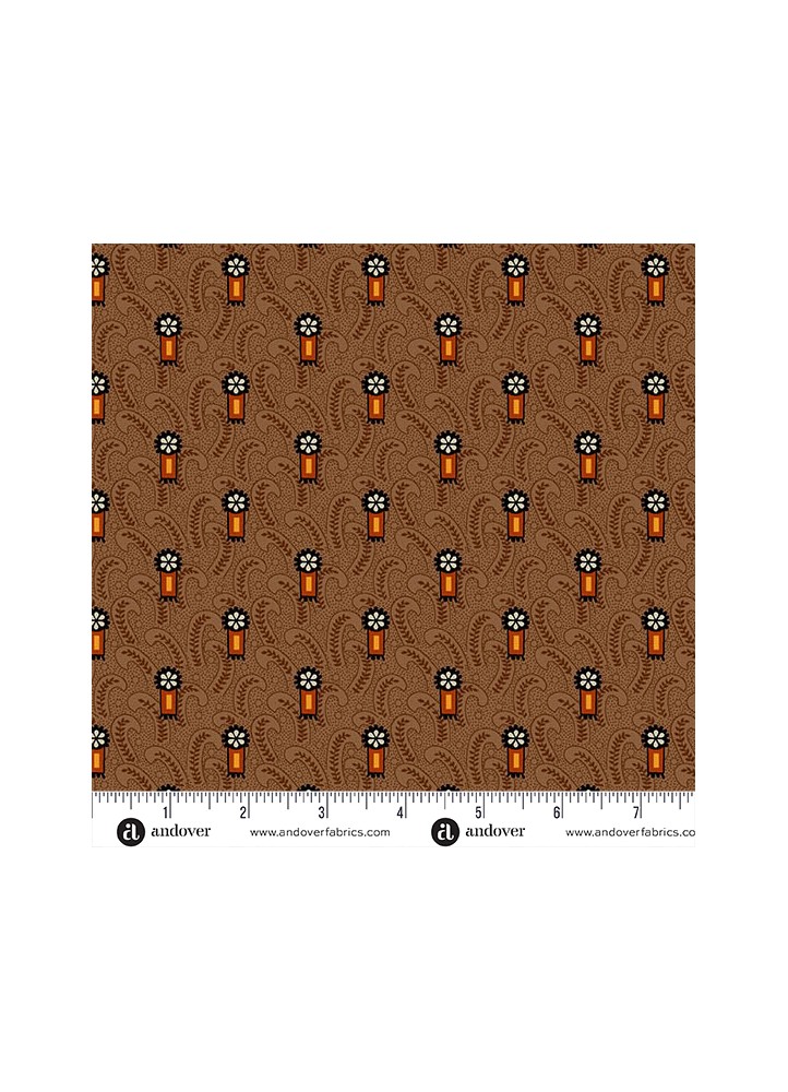 Spice Market -  Cocoa Paisley Fern
