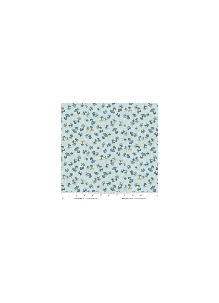 Norwegian Forest - 3552-17 - mushrooms pale blue