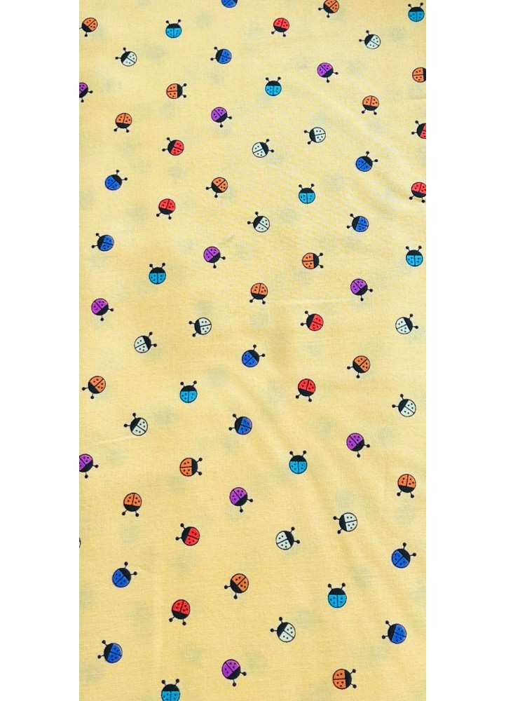 Tissu coccinelles