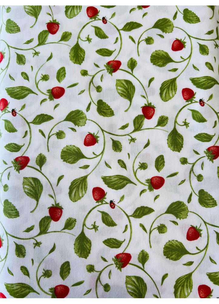 Tissu fraise