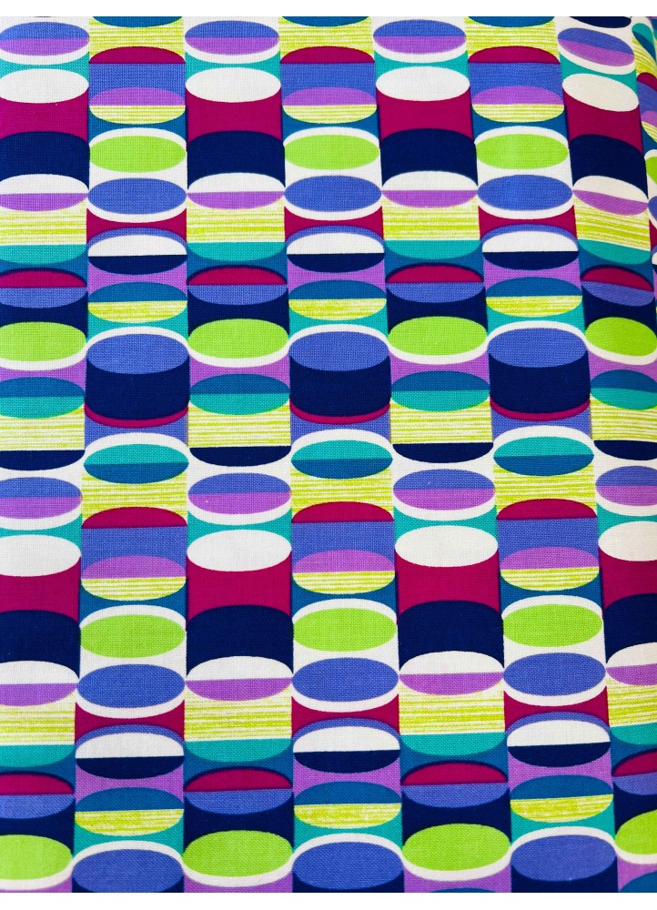 Tissu rond colorés