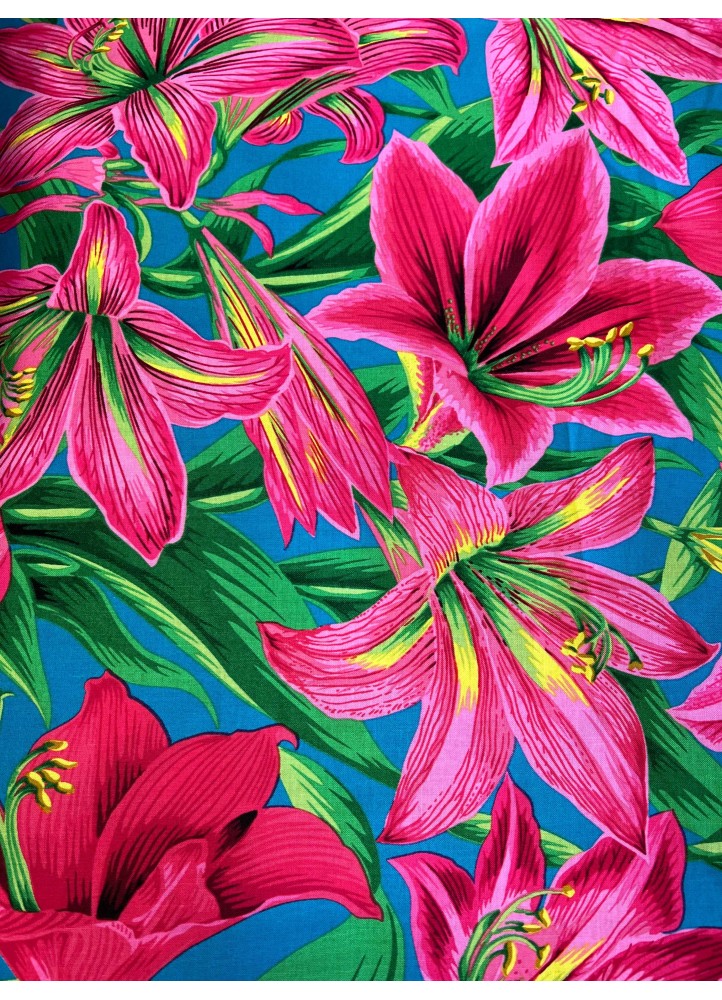 Kaffe Fassett grosses fleurs rose