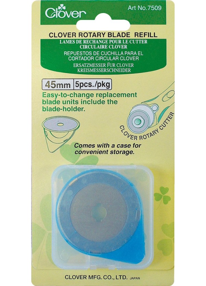 5 lames de rechange pour cutter Clover - 45 mm