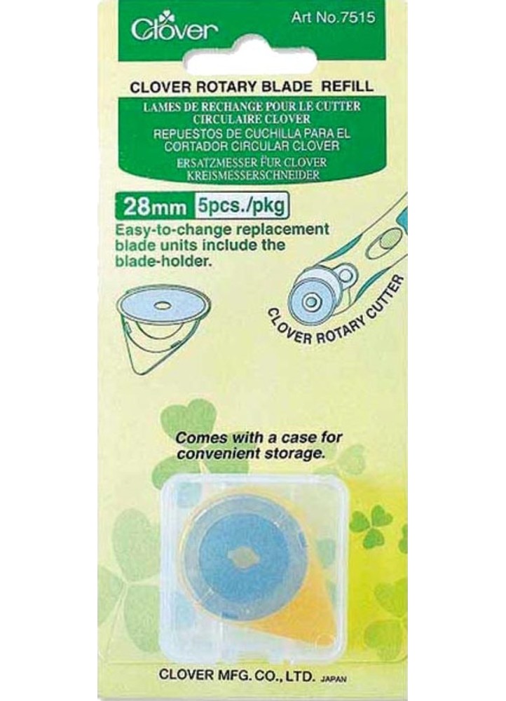 5 lames de rechange pour cutter Clover - 28 mm