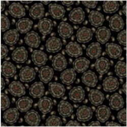 Black Plump Paisley